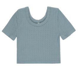 Pointelle Tee | Ocean