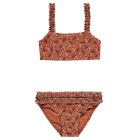 Rouched Bikini | Red Floral