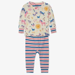 Retro Farm Baby Pajama Set