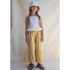 Rosa Top Azure Stripe & Yolanda Pant Saffron