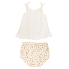 Ruffle Woven Top & Woven Bloomer