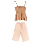 Linen Cotton Top & Linen Pants Set