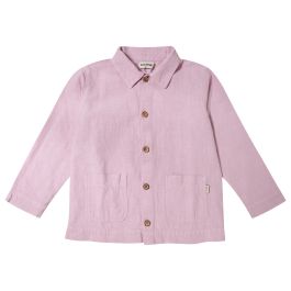 Linen Jacket With Print On The Back