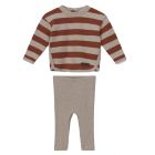 Stripe Knit Sweater & Knit Leggings