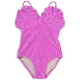 Mermaid Shell One Piece | Shimmer Pink