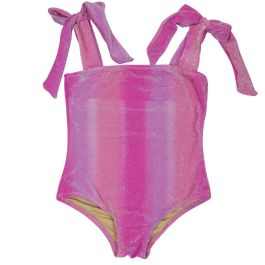 Shimmer Bunny Tie One Piece | Pink Ombre