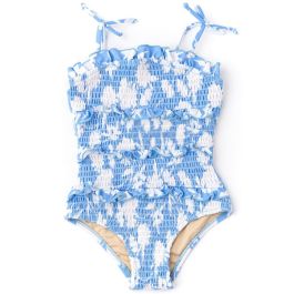 Smock Ruffle 1 Piece | Blue Floral