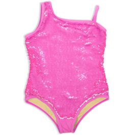 Sequin 1 Shoulder | Hot Pink