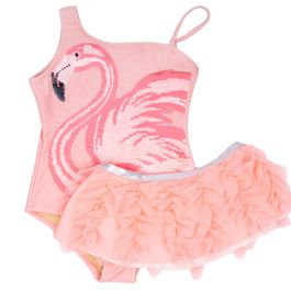 One Piece & Skirt | Sequin Flamingo
