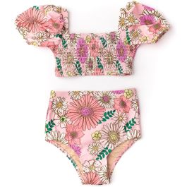 Smock High Waiste Bikini | Retro Blossom
