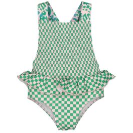 Squares Elastic Swimsuit