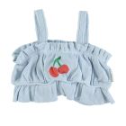 Top | Light Blue W/ "Mon Chérie" Print