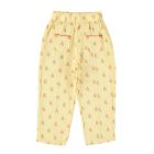 Girl Trousers | Light Yellow W/ Flowers