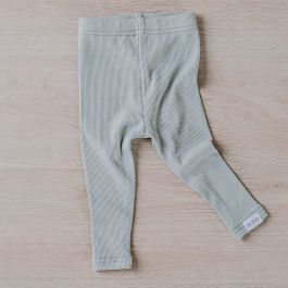 Sage Ribbed Tights