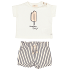 Summer Time T-Shirt & Stripes Short