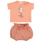 Summer Time T-Shirt & Textured Bloomer | Siena