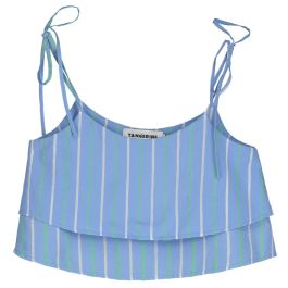 Tied Double Peplum Blouse