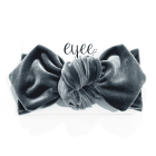 Top Knot Headband | Grey Velvet