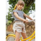 Striped Jersey Top & Ruffled Shorts