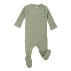 V-Neck Baby Footie | Fern