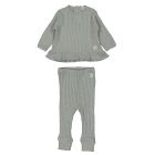 Ribbed Frilly Top & Leggings