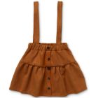 Suede Salopette Skirt