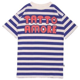 Box Tee Dress | Strong Blue Honeycomb Stripe