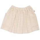 Beach Skirt | Chalk Terry Stripe