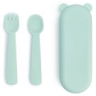 Feedie Fork & Spoon Set | Mint