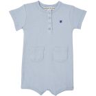 Light Blue Ribbed Overalls