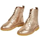 Golden Lace Up Boots
