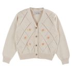 Hand Embriodered Cardigan Ecru