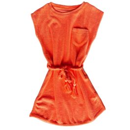 Miami Terry Dress | Neon Orange