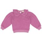 Violet Terry Cotton Balloon Collar Sweater