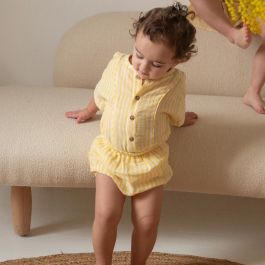 Thelme Blouse & AMI Bloomers | Yellow Stripes