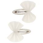 Bow Clic Clacs White Lily