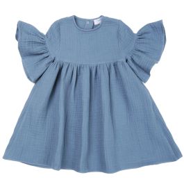 Muslin Dress | Blue Grey