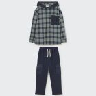 Check Flannel Milan Shirt & Navy Faro Pants