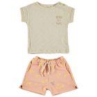 T-Shirt Gang & Shorts Name Salmon