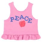 Top Pink W/ "peace" Print