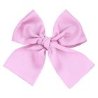 Large Hair Clip W/ Grossgrain Bow | Pink 500