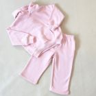 Sporty Puff Print Hoodie Tracksuit Set Pink