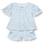 Mari Pajama Set Blue Flowers