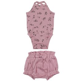 Criss Cross Bodysuit & Ruffle Bloomer | Blossom Flower