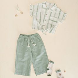 Tunic W/ Striped Print & Trousers