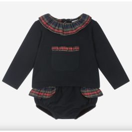 Girls Navy Blue Shorts Set