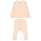 Rib Flame Top & Legging | Rose