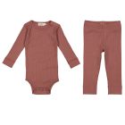 Plain Body L/S & Leggings | Rose Blush