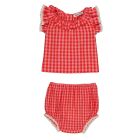 Jenny Baby Blouse & Babe Bloomer | Red Check