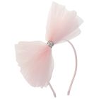 Lola Bow Headband Pink Rose